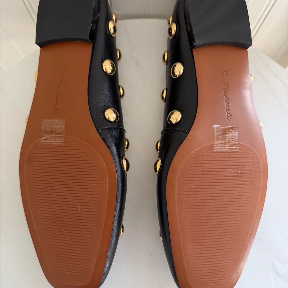Madewell The Mylie Ballet Flat in Stud Embellished Leather NIB - Picture 9 of 10